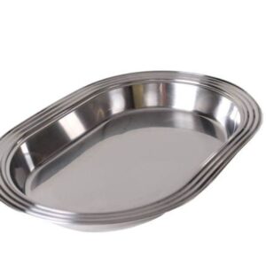 TRAVESSAS INOX OVAL CANELADA FUNDA