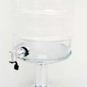 SUQUEIRA DE VIDRO  COM BASE DE INOX 5 LTS