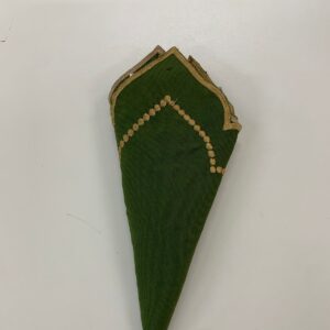 GUARDANAPO VERDE MUSGO VINTAGE C/BORDA DOURADA 35X35