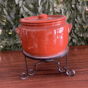 RECHAUD CERÂMICA 10 LITROS - BASE DE FERRO E PANELA