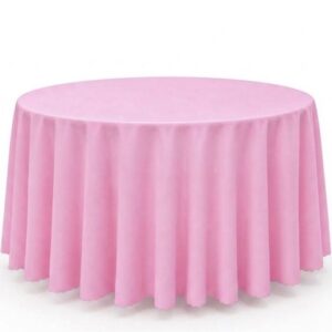 TOALHA REDONDA ROSA BEBÊ BARRA LASER OXFORD