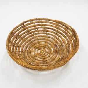 CESTA REDONDA DE FIBRA NATURAL P 20 CM